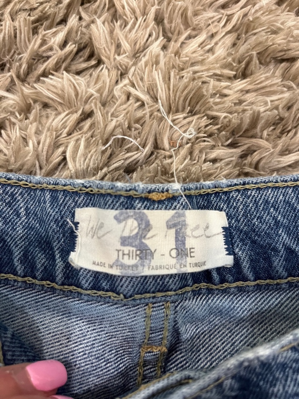 We The Free Faded Blue Ripped Cropped Jeans - Picture 2 of 8